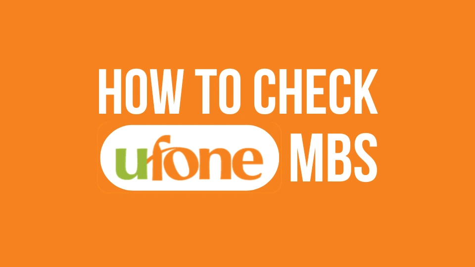 how ot check ufone mbs