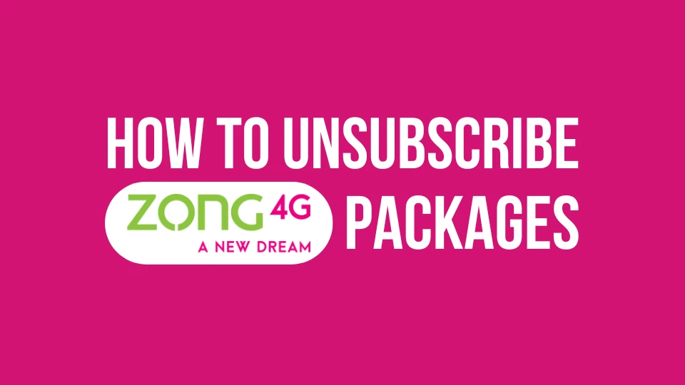 how to unsubscribe zong packages
